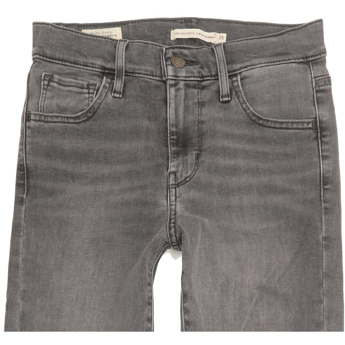 Levi's 720 Women Grey Skinny Slim Stretch Jeans W25 L27