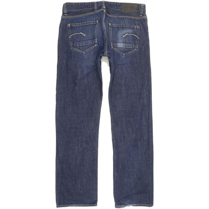 G-Star Porter Men Blue Straight Regular Jeans W36 L32
