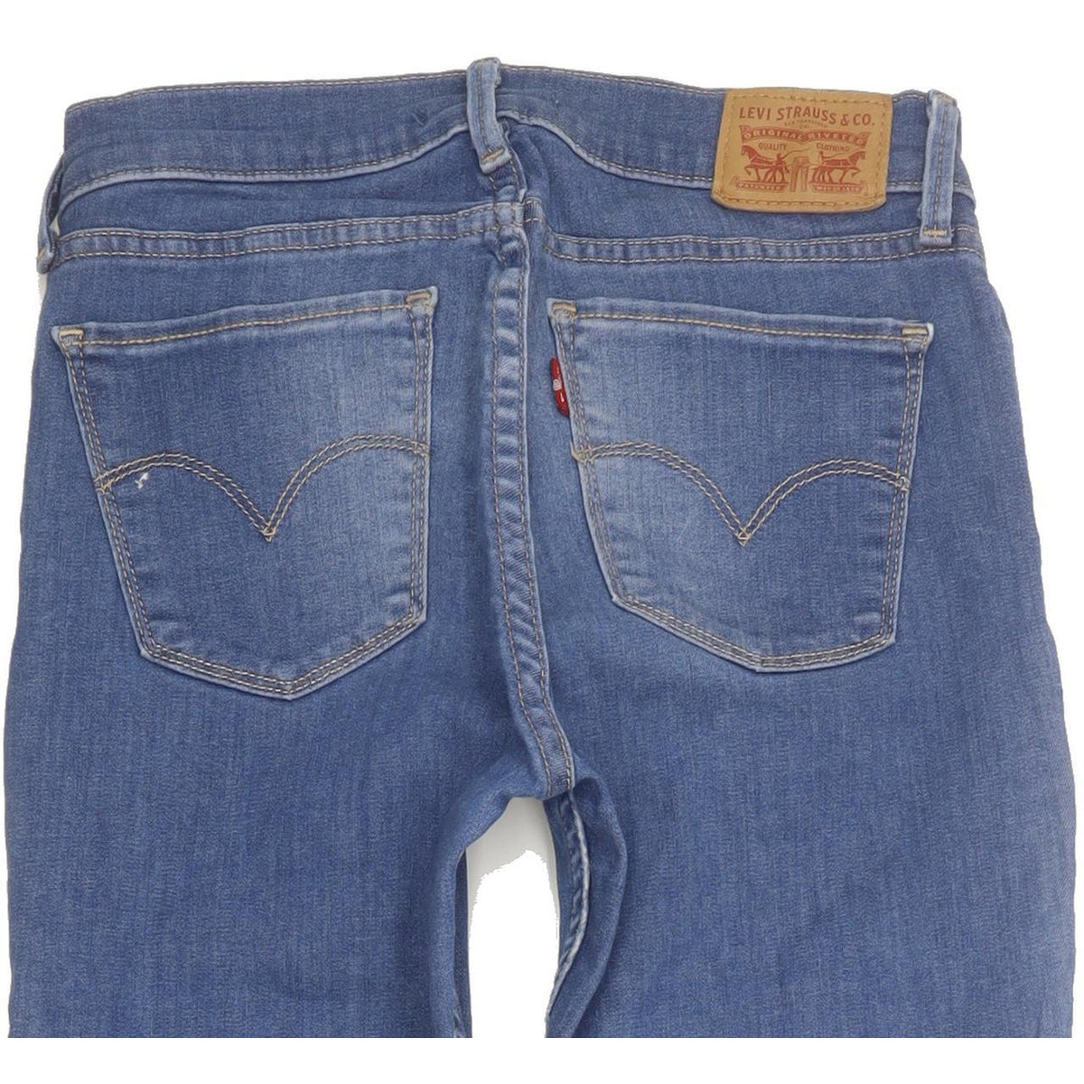Levi's 710 Super Women Blue Skinny Slim Stretch Jeans W28 L31