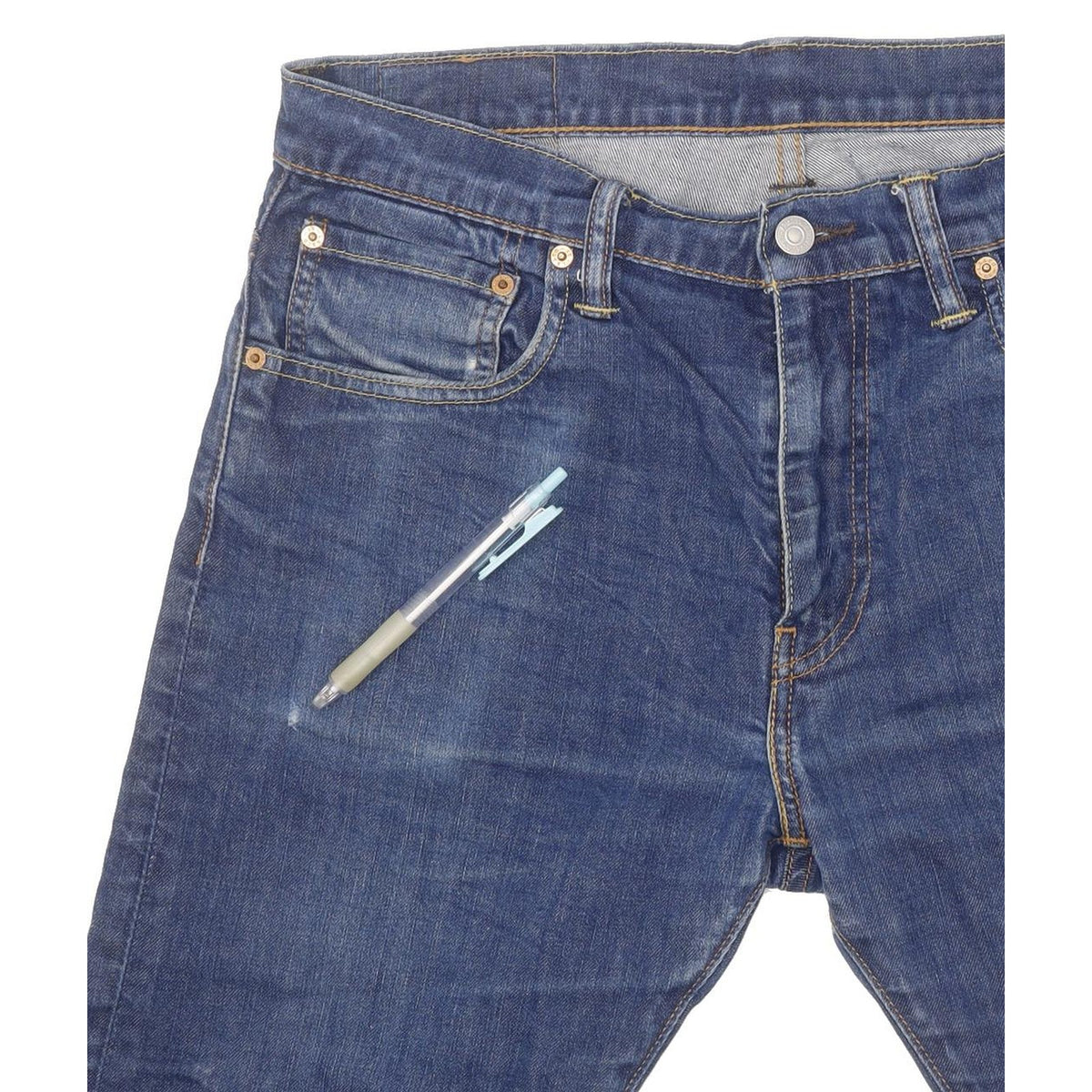 Levi's 520 Men Blue Skinny Slim Stretch Jeans W32 L29