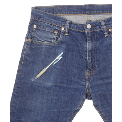 Levi's 520 Men Blue Skinny Slim Stretch Jeans W32 L29