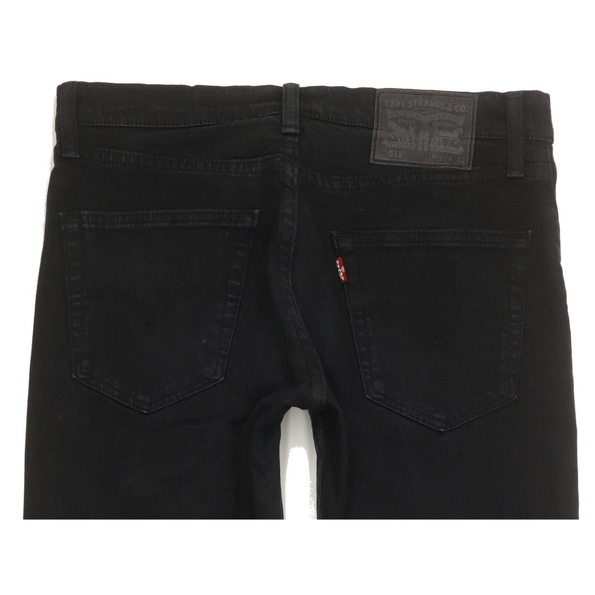 Levi's 511 Men Black Straight Slim Stretch Jeans W31 L31