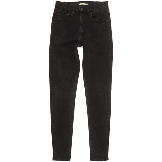 Levi's Mile Black Skinny Slim Stretch Jeans High Waisted W30 L30