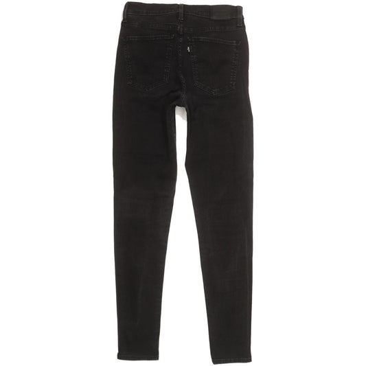 Levi's Mile Black Skinny Slim Stretch Jeans High Waisted W30 L30