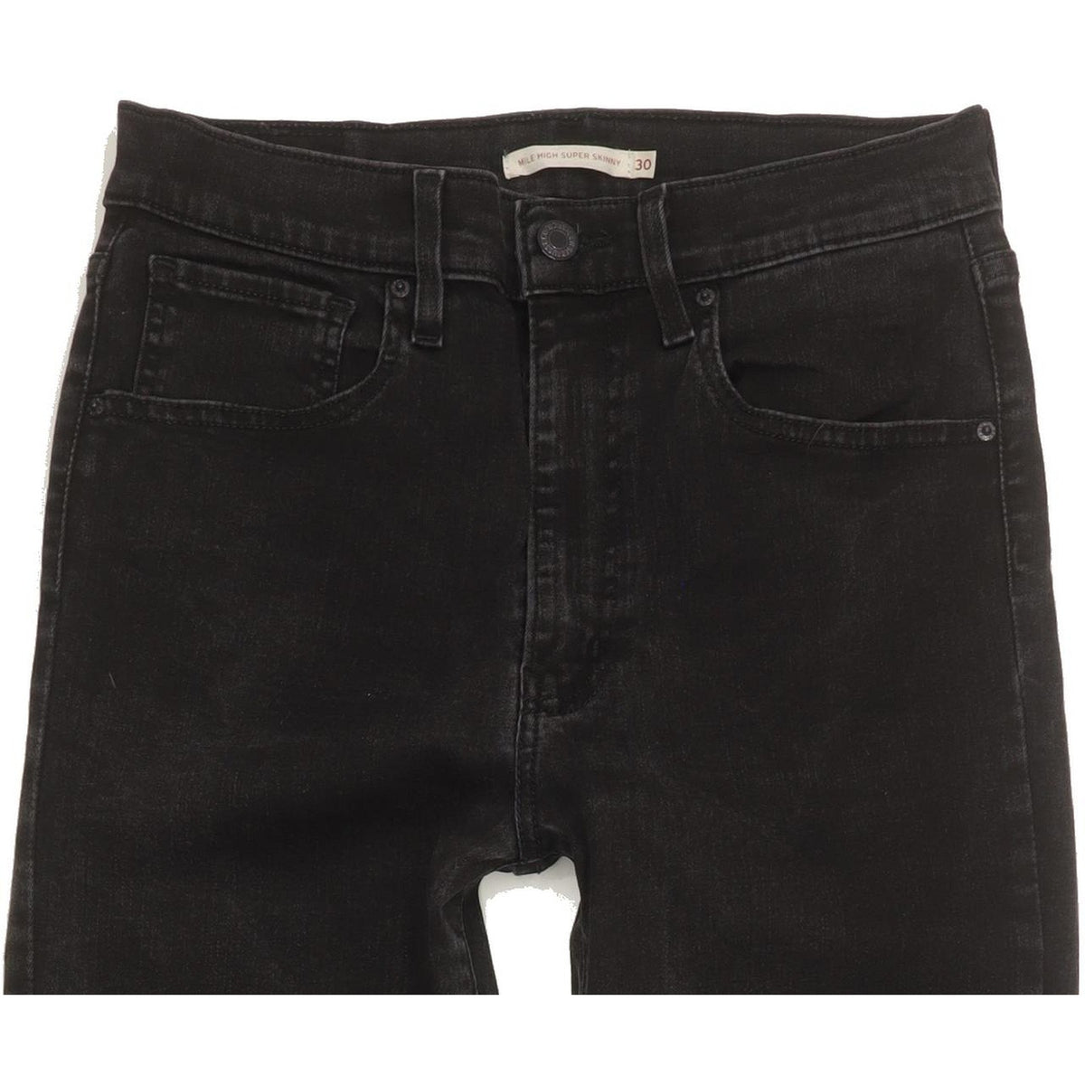 Levi's Mile Black Skinny Slim Stretch Jeans High Waisted W30 L30