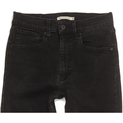 Levi's Mile Black Skinny Slim Stretch Jeans High Waisted W30 L30