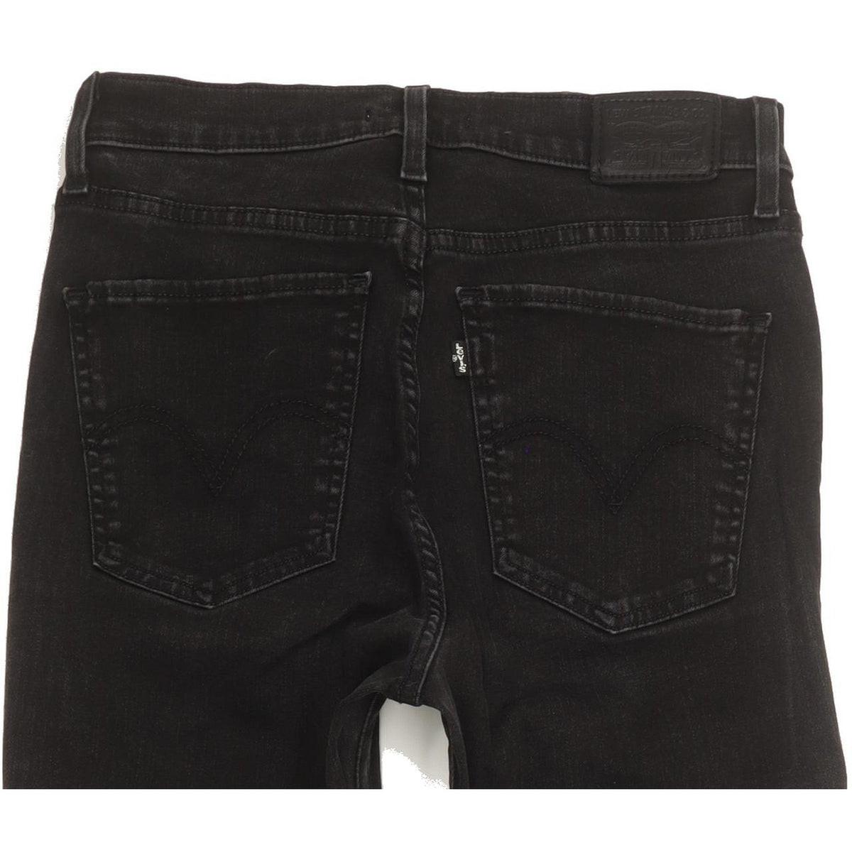 Levi's Mile Black Skinny Slim Stretch Jeans High Waisted W30 L30