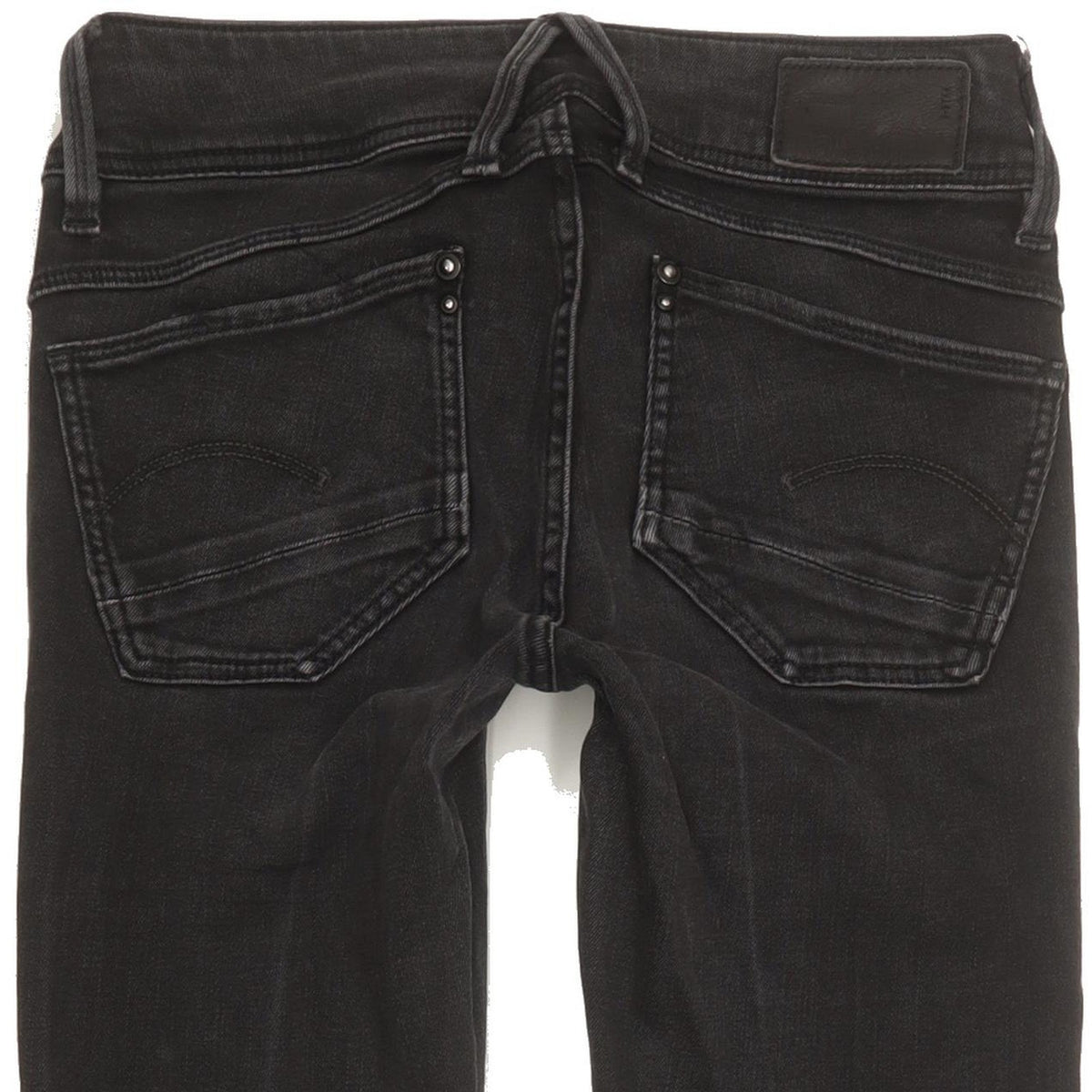 G-Star Lynn Zip Women Black Skinny Slim Stretch Jeans W24 L29