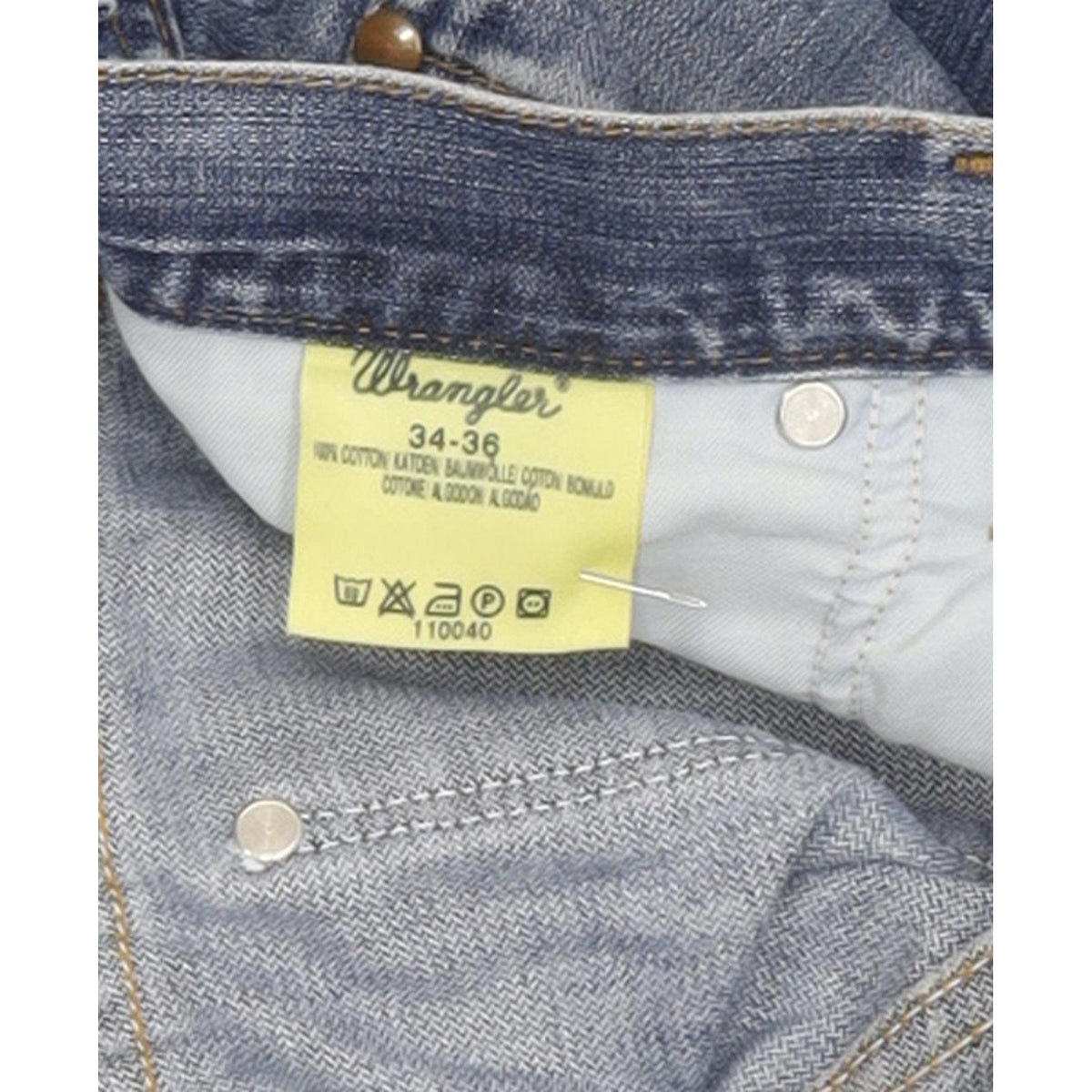 Wrangler Men Blue Straight Regular Jeans W34 L33