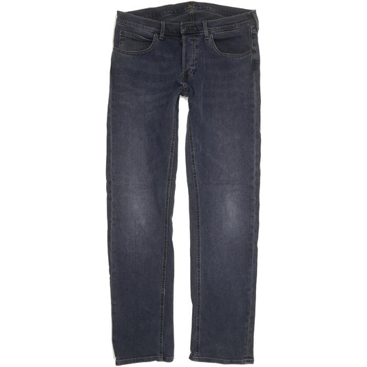 Lee Daren Men Blue Straight Slim Stretch Jeans W34 L33