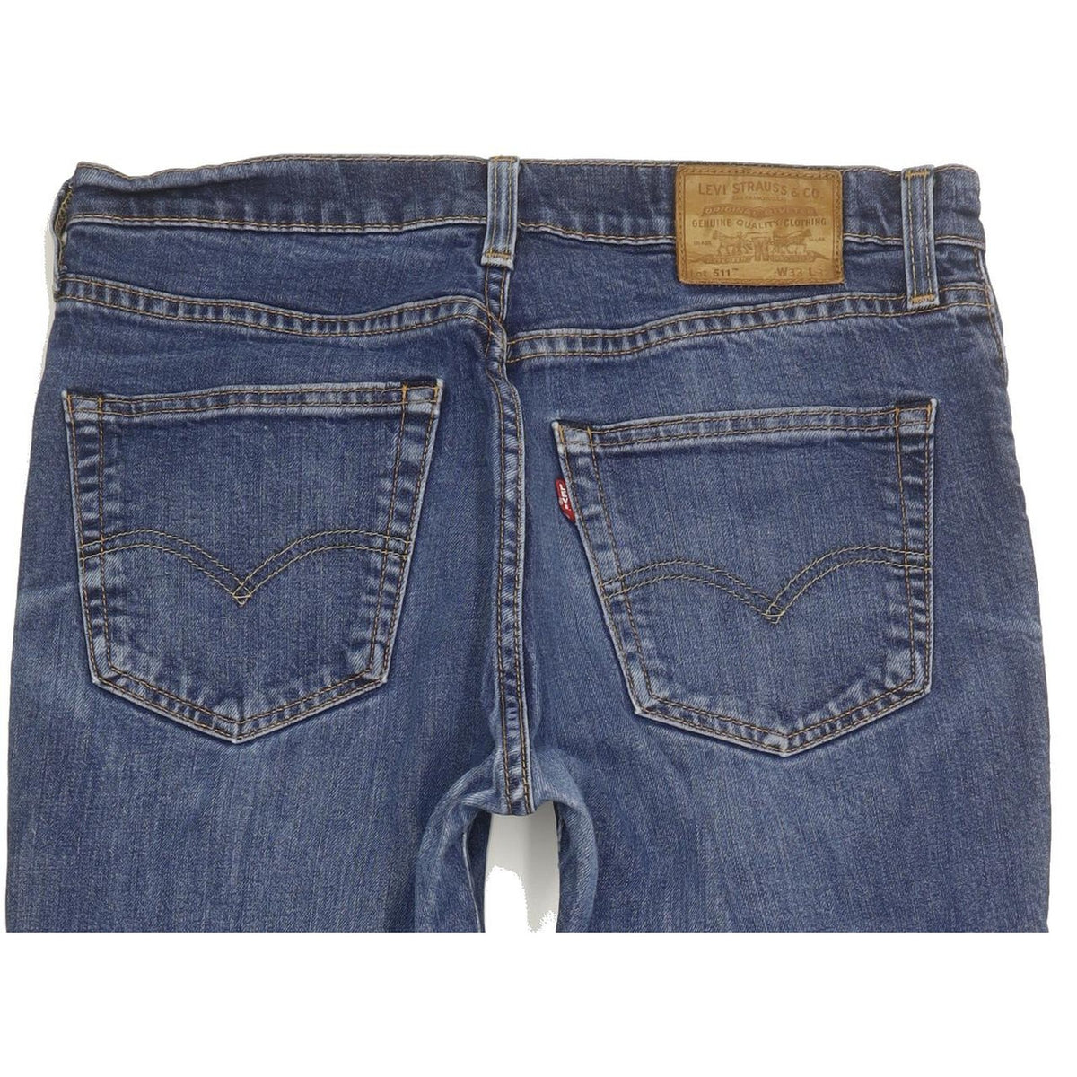 Levi's 511 Men Blue Straight Slim Jeans W33 L31