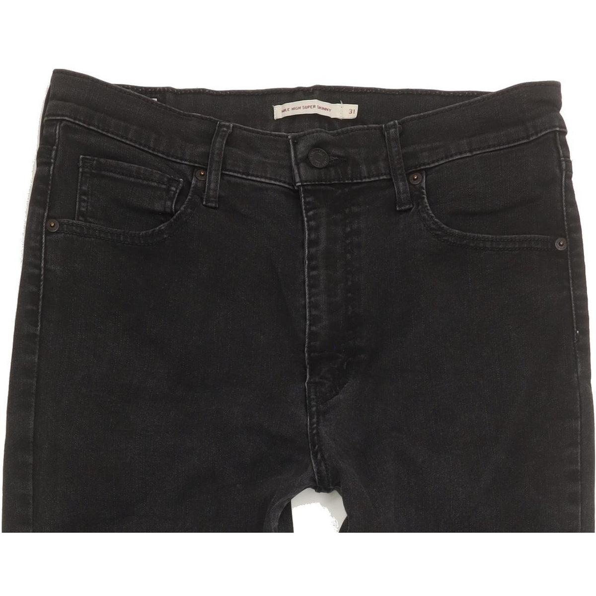 Levi's Mile Black Skinny Slim Stretch Jeans High Waisted W31 L31