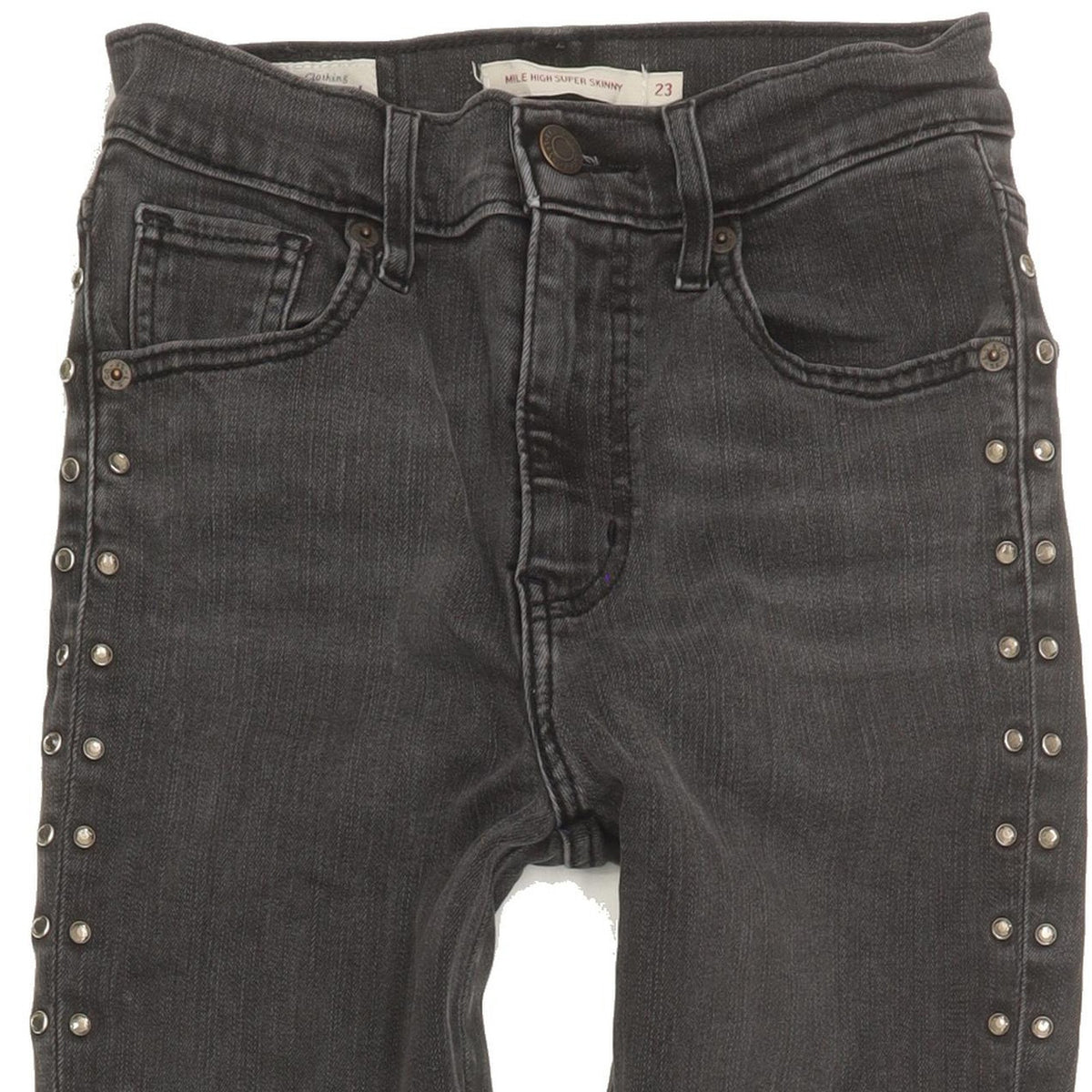 Levi's Mile Women Grey Skinny Slim Stretch Jeans W23 L30