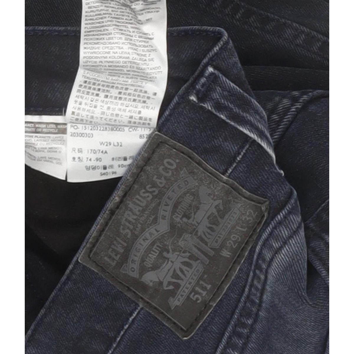 Levi's 511 Men Blue Straight Slim Stretch Jeans W29 L32