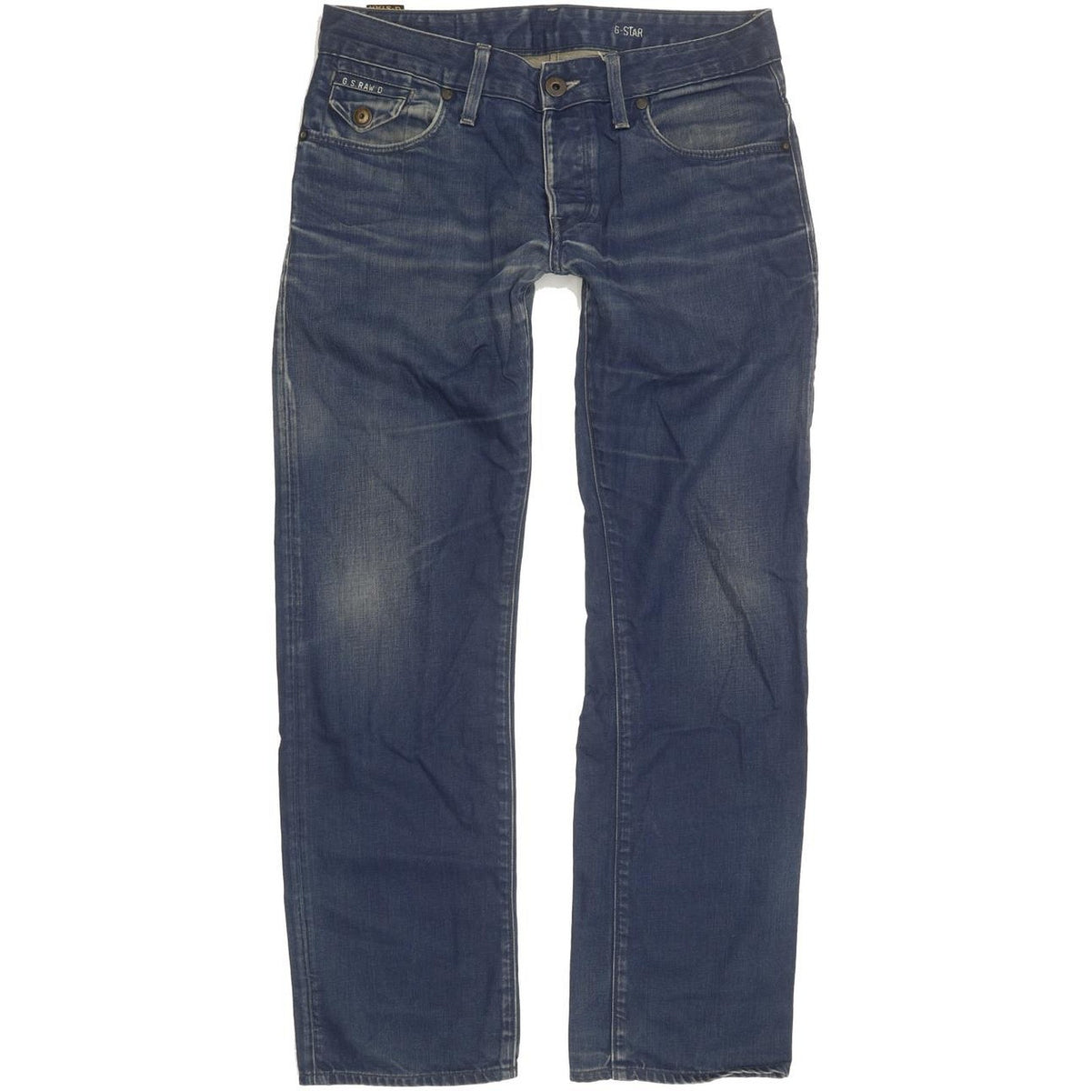 G-Star Morris Low Men Blue Straight Slim Jeans W31 L29