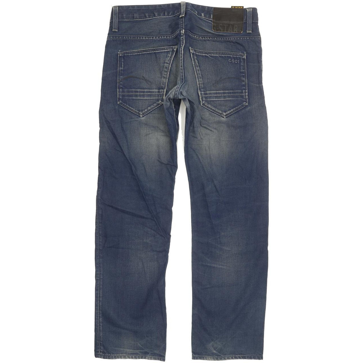 G-Star Morris Low Men Blue Straight Slim Jeans W31 L29