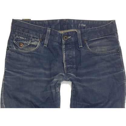 G-Star Morris Low Men Blue Straight Slim Jeans W31 L29