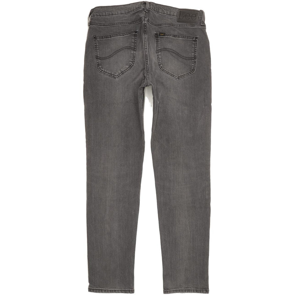 Lee Men Grey Straight Regular Stretch Jeans W34 L31