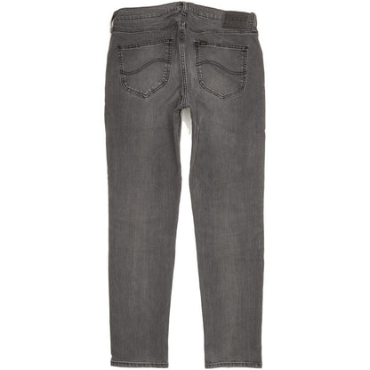 Lee Men Grey Straight Regular Stretch Jeans W34 L31