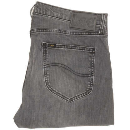 Lee Men Grey Straight Regular Stretch Jeans W34 L31