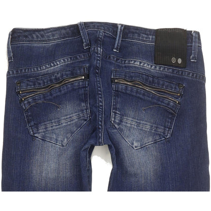 G-Star New Ocean Women Blue Skinny Slim Stretch Jeans W29 L29