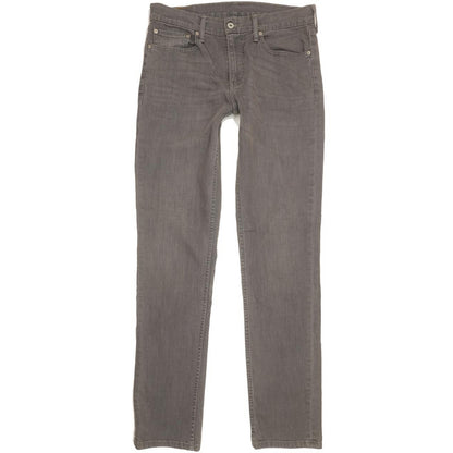 Levi's 511 Men Grey Straight Slim Stretch Jeans W32 L34