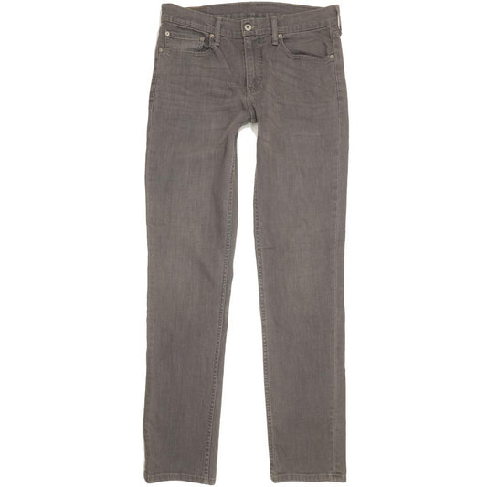 Levi's 511 Men Grey Straight Slim Stretch Jeans W32 L34