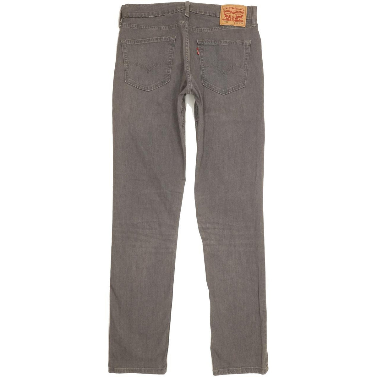 Levi's 511 Men Grey Straight Slim Stretch Jeans W32 L34