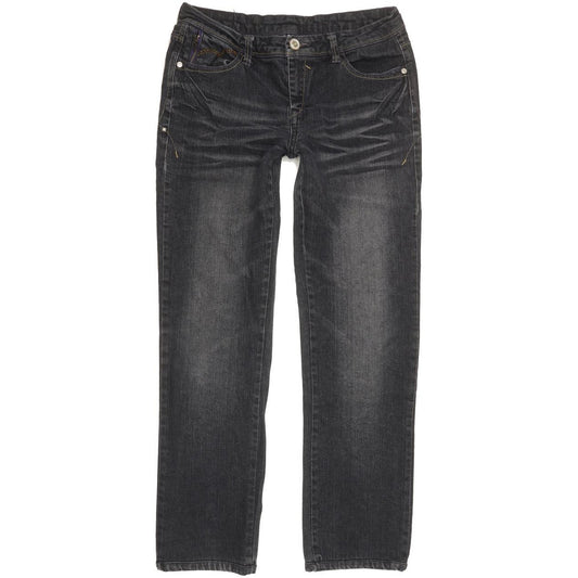 Levi's Women Black Straight Regular Stretch Jeans W29 L28