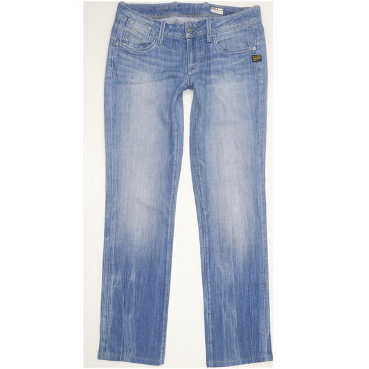 G-Star Elect Women Blue Straight Slim Stretch Jeans W30 L31