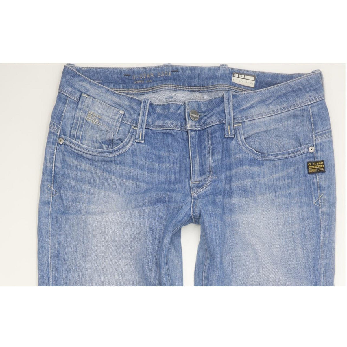 G-Star Elect Women Blue Straight Slim Stretch Jeans W30 L31