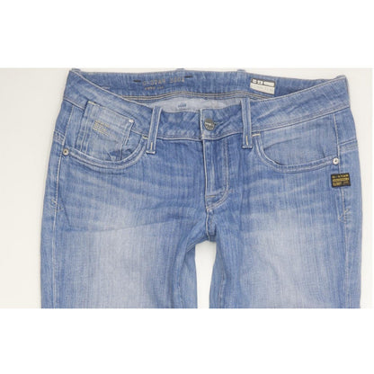 G-Star Elect Women Blue Straight Slim Stretch Jeans W30 L31