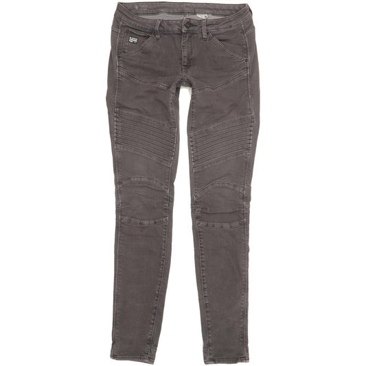 G-Star 5620 Custom Women Grey Skinny Slim Stretch Jeans W29 L32