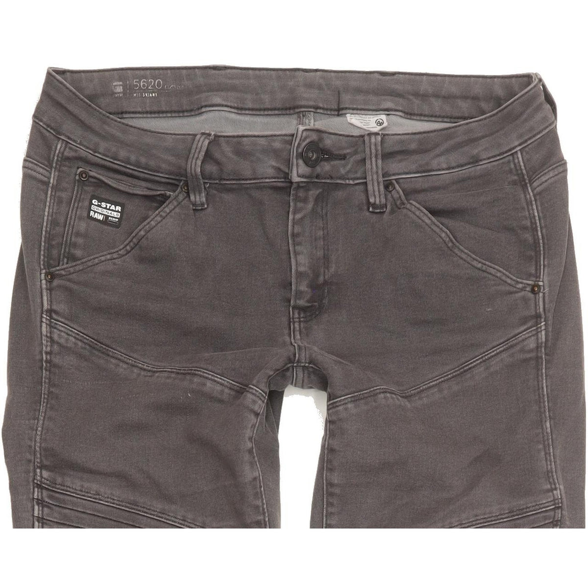 G-Star 5620 Custom Women Grey Skinny Slim Stretch Jeans W29 L32
