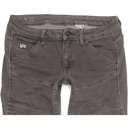 G-Star 5620 Custom Women Grey Skinny Slim Stretch Jeans W29 L32