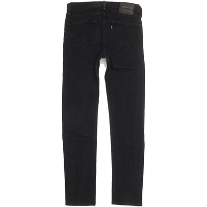 Levi's Men Black Straight Slim Stretch Jeans W30 L31