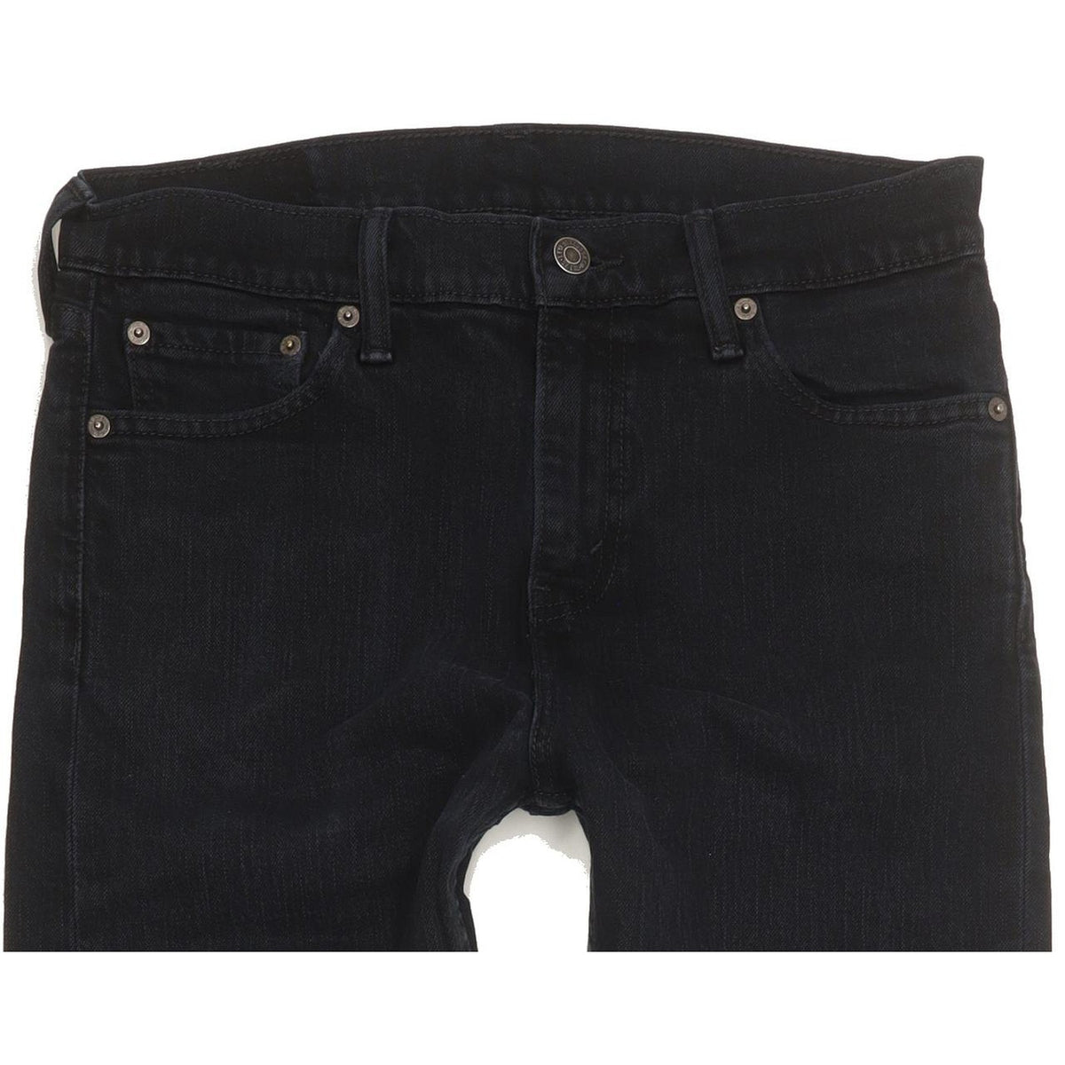 Levi's Men Black Straight Slim Stretch Jeans W30 L31