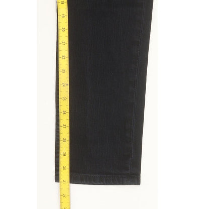 Levi's Men Black Straight Slim Stretch Jeans W30 L31