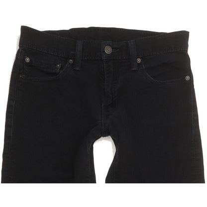Levi's 511 Men Black Straight Slim Stretch Jeans W30 L33