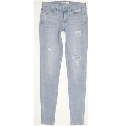 Levi's 710 Super Women Blue Skinny Slim Stretch Jeans W29 L32