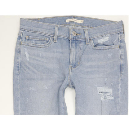 Levi's 710 Super Women Blue Skinny Slim Stretch Jeans W29 L32
