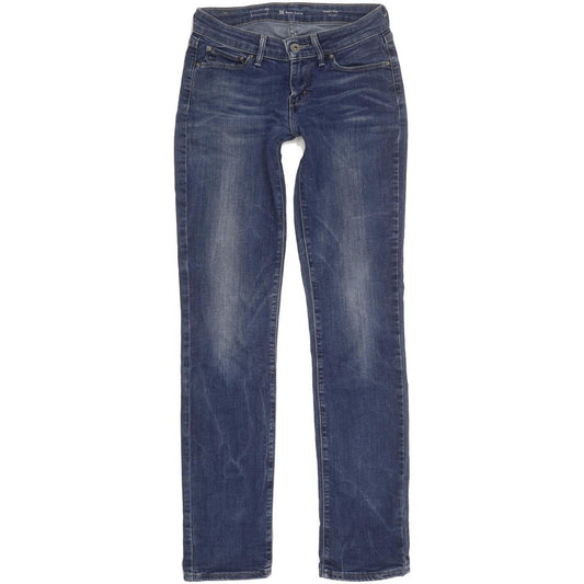 Levi's Demi Curve Women Blue Straight Slim Stretch Jeans W26 L32