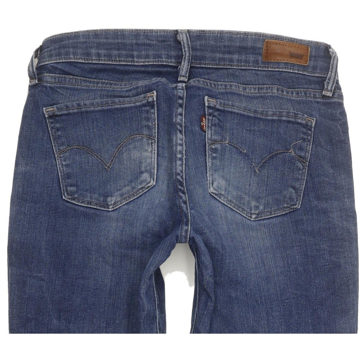 Levi's Demi Curve Women Blue Straight Slim Stretch Jeans W26 L32