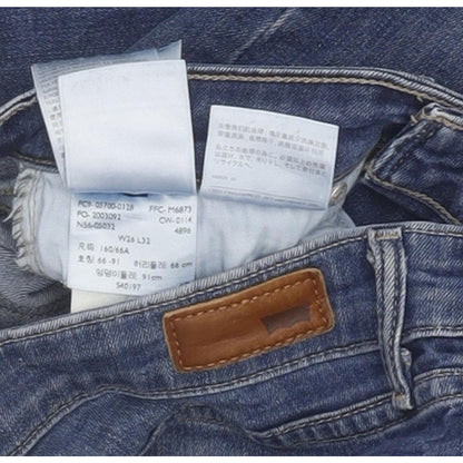 Levi's Demi Curve Women Blue Straight Slim Stretch Jeans W26 L32