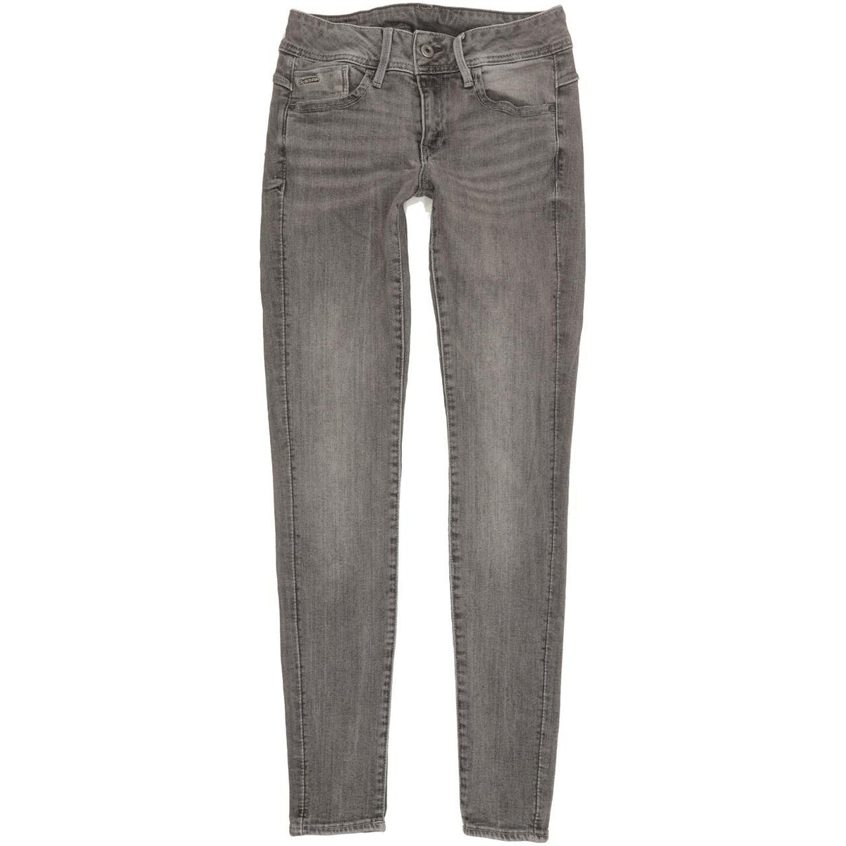 G-Star Lynn Mid Women Grey Skinny Slim Stretch Jeans W28 L31