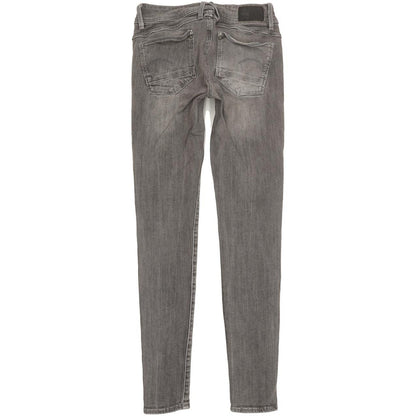 G-Star Lynn Mid Women Grey Skinny Slim Stretch Jeans W28 L31