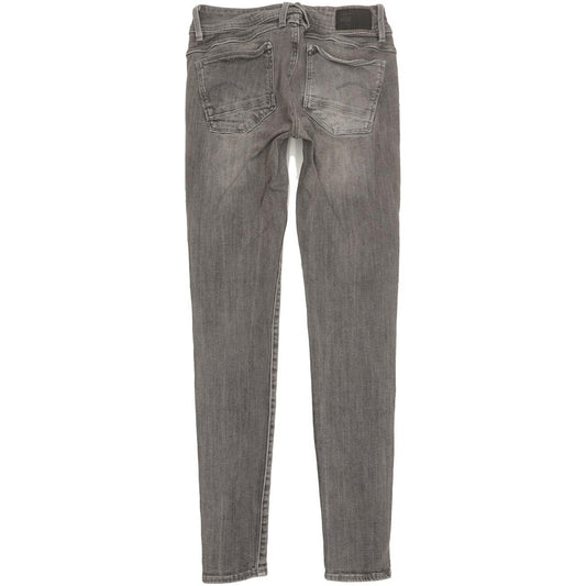 G-Star Lynn Mid Women Grey Skinny Slim Stretch Jeans W28 L31
