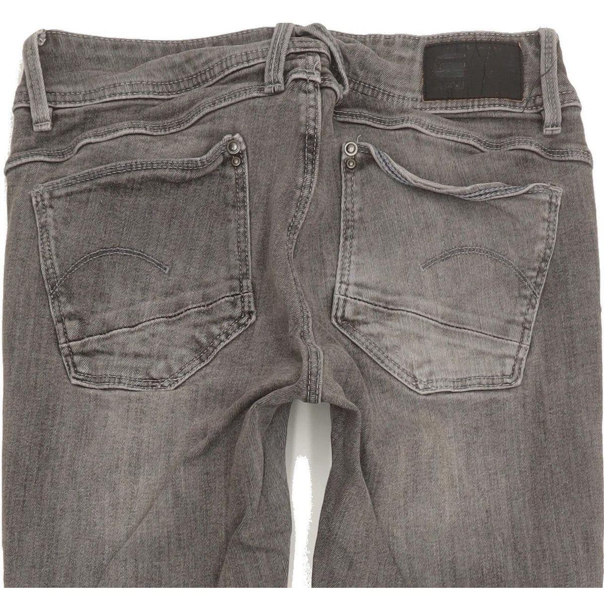 G-Star Lynn Mid Women Grey Skinny Slim Stretch Jeans W28 L31