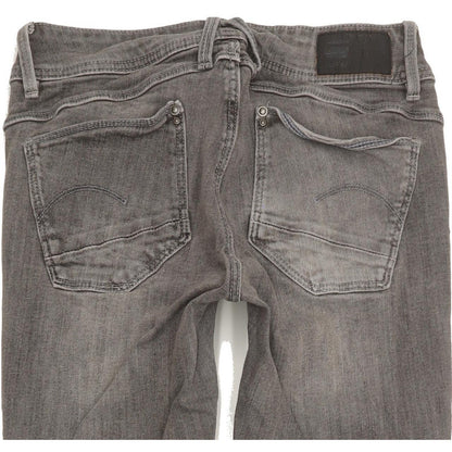 G-Star Lynn Mid Women Grey Skinny Slim Stretch Jeans W28 L31