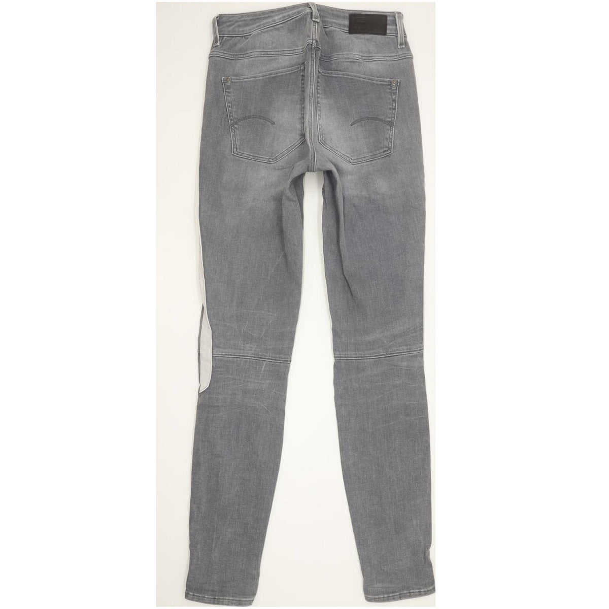 G-Star Biwes Stripe Women Grey Skinny Slim Stretch Jeans W28 L32